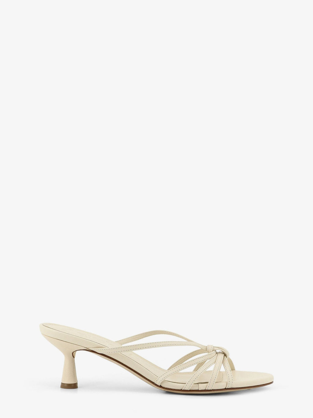 Aeyde Women's Abby Leather Sandals White