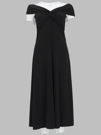 Michael Kors Women's Abito Annodato Con Drappeggio Black