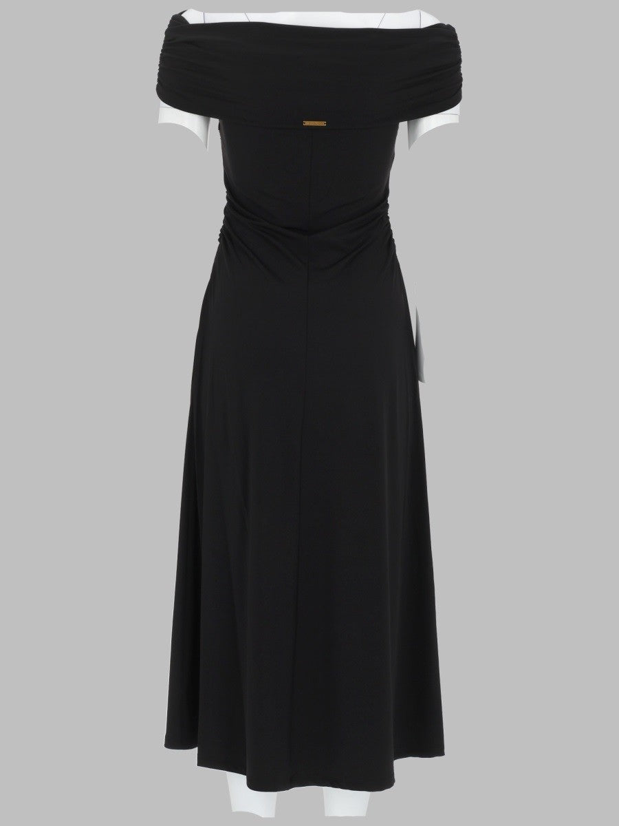 Michael Kors Women's Abito Annodato Con Drappeggio Black