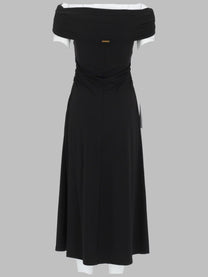 Michael Kors Women's Abito Annodato Con Drappeggio Black