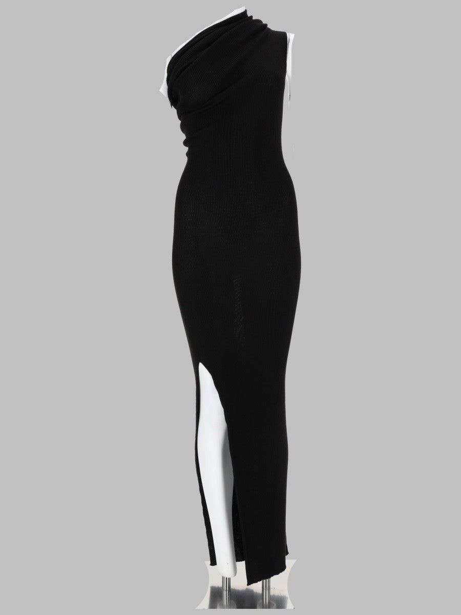 Rick Owens Women's Abito Athena in Maglia Black