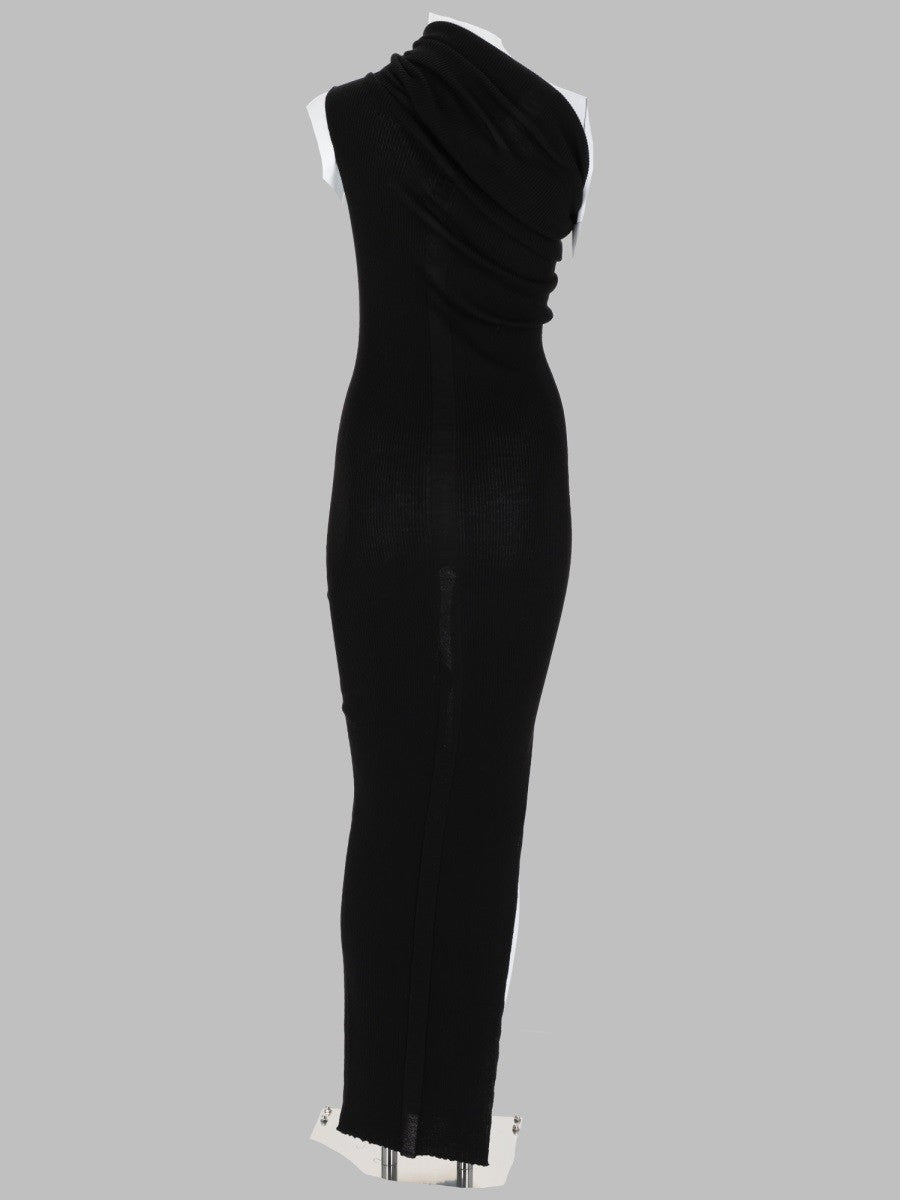 Rick Owens Women's Abito Athena in Maglia Black
