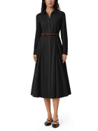 Max Mara Studio Women's Poplin Chemisier Dress Black