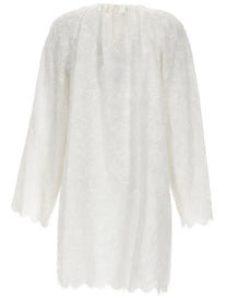 Michael Kors Women's Abito Con Ricami Floreali White