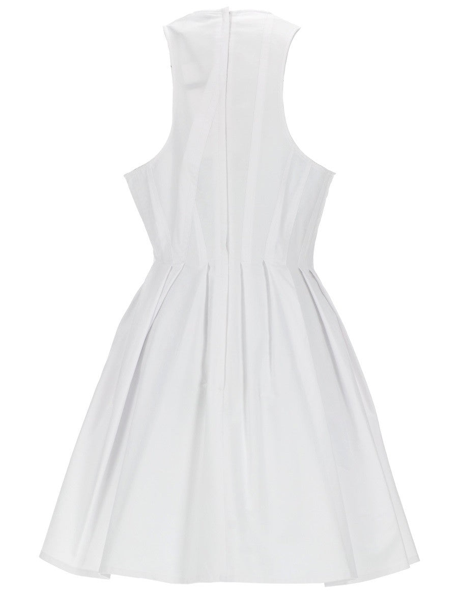 Sportmax Women's Abito Corto in Cotone White