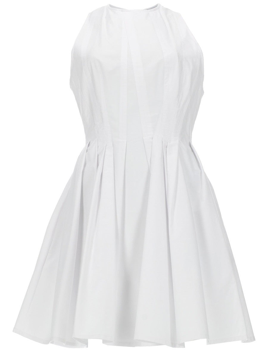 Sportmax Women's Abito Corto in Cotone White