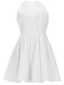 Sportmax Women's Abito Corto in Cotone White
