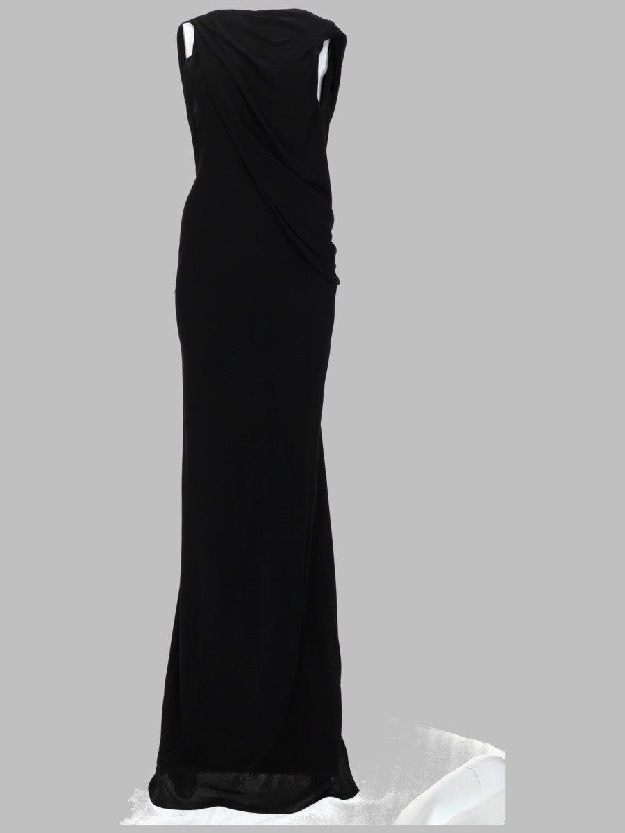 Tom Ford Women's Abito DA Sera in Jersey Crêpe Drappeggiato Black