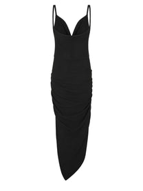 Rick Owens Women's Abito Drappeggiato Black