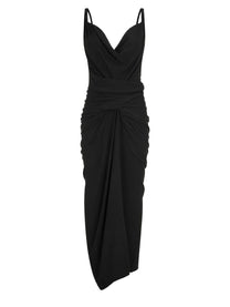 Rick Owens Women's Abito Drappeggiato Black