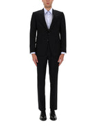 Tom Ford Men's Grand Overcheck Shelton Suit Black, view 4