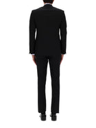 Tom Ford Men's Grand Overcheck Shelton Suit Black, view 5