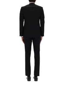 Tom Ford Men's Abito Grand Overcheck Shelton Black