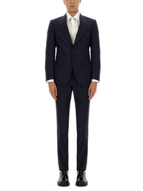 Tom Ford Men's Abito Grand Overcheck Shelton Blue