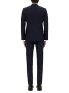 Tom Ford Men's Grand Overcheck Shelton Suit Blue, view 3