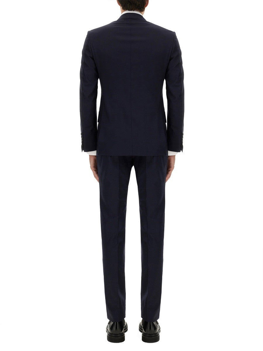 Tom Ford Men's Abito Grand Overcheck Shelton Blue