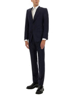 Tom Ford Men's Grand Overcheck Shelton Suit Blue, view 2