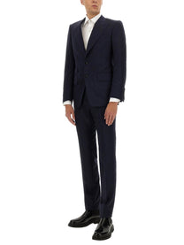 Tom Ford Men's Abito Grand Overcheck Shelton Blue