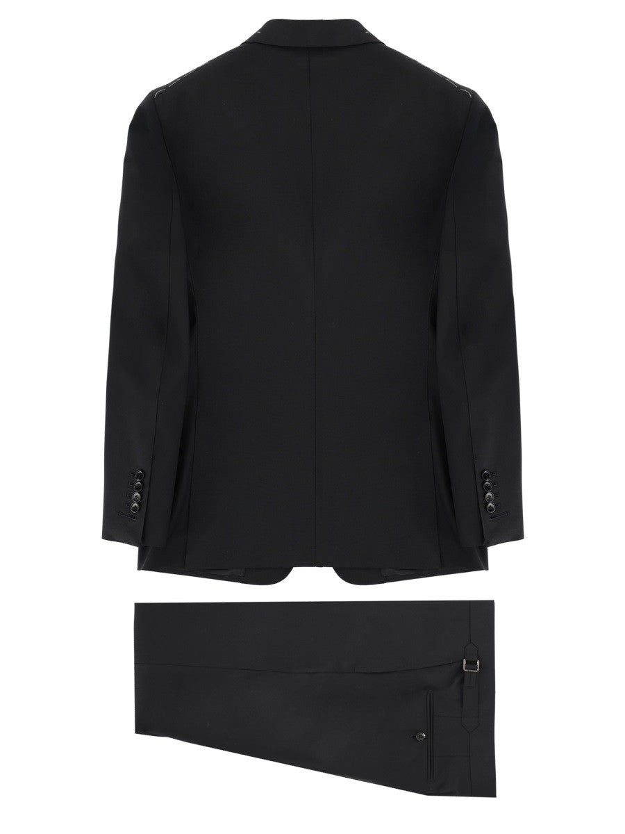 Tom Ford Men's Abito Grand Overcheck Shelton Black