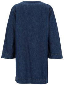 Valentino Women's Abito in Denim Chambray Blue