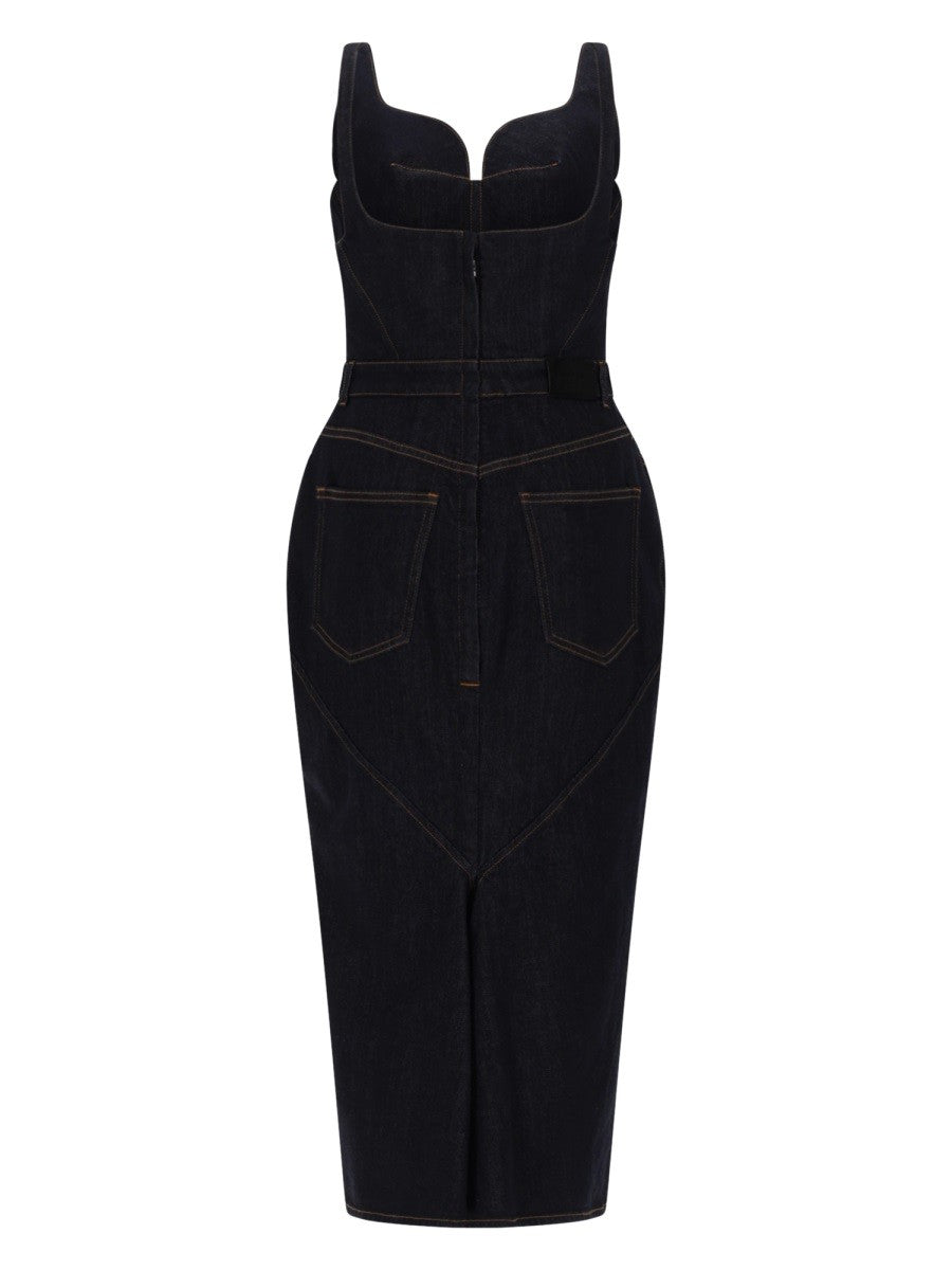Givenchy Women's Abito in Denim Grezzo Blue