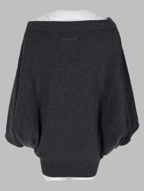 MM6 Maison Margiela Women's Abito in Maglia Di Lana Grey