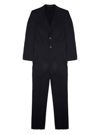 Colamarino Men's Abito in Misto Lana Con Giacca Monopetto Multicolor