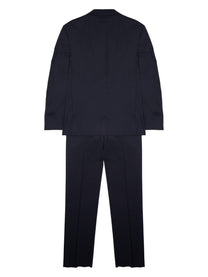 Colamarino Men's Abito in Misto Lana Con Giacca Monopetto Black