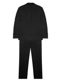 Colamarino Men's Abito in Misto Lana Con Giacca Monopetto Black