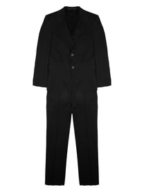 Colamarino Men's Abito in Misto Lana Con Giacca Monopetto Black