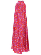 Max Mara Women's Twill Silk Printed Dress Pink, view 3