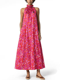Max Mara Women's Abito in Twill DI Seta Stampata Pink