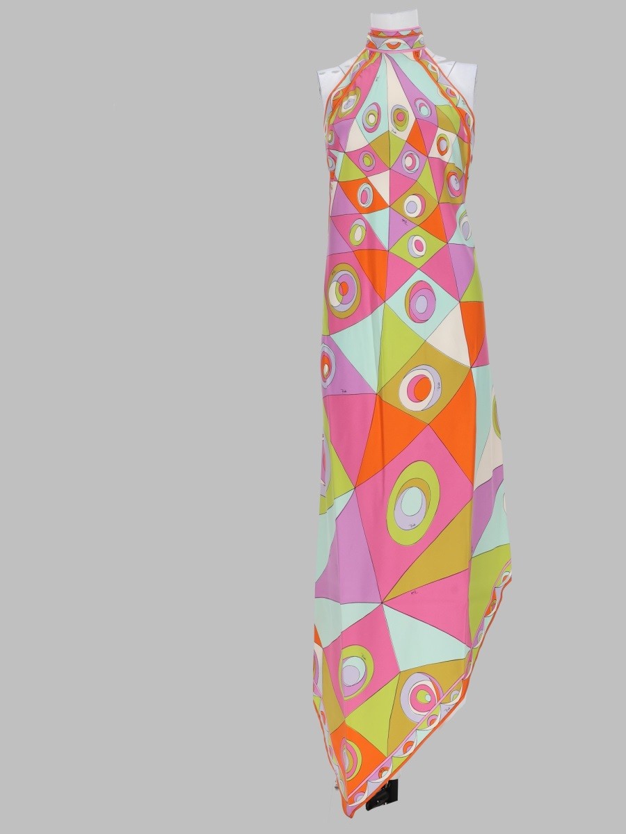 Pucci Women's Abito in Twill DI Seta Multicolor