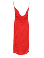 Bottega Veneta Women's Viscose Fil Coupé Dress Red