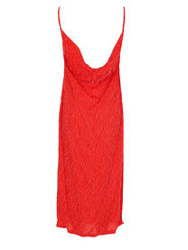 Bottega Veneta Women's Viscose Fil Coupé Dress Red