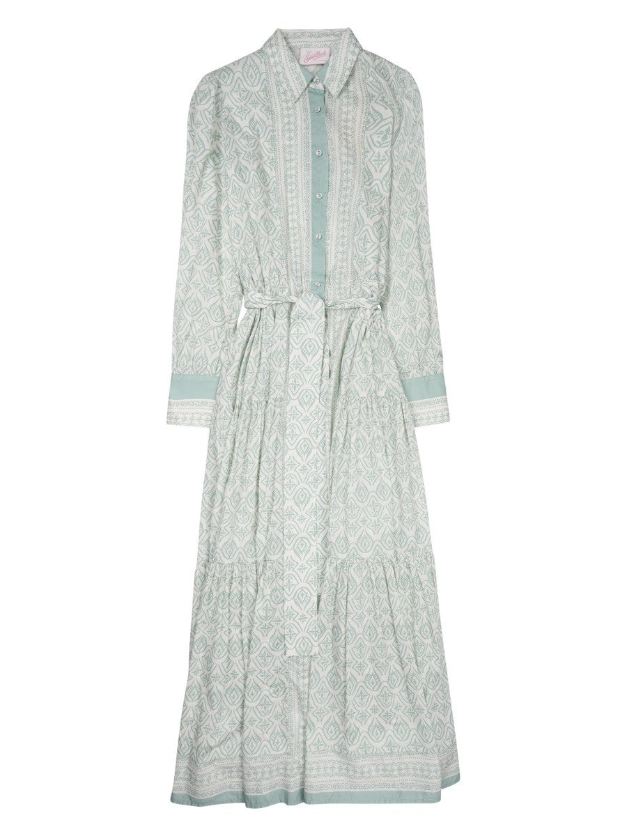 Mc2 Saint Barth Women's Abito Jensen in Cotone Green