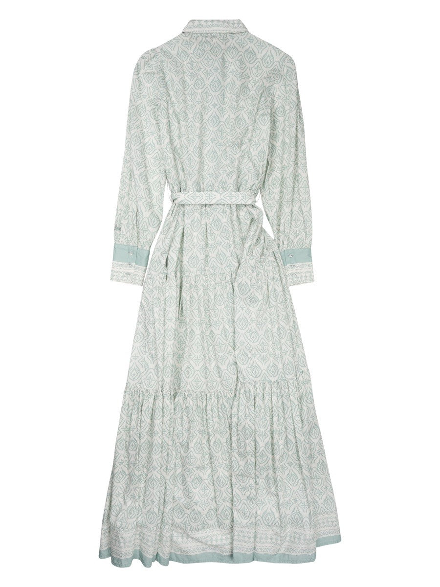 Mc2 Saint Barth Women's Abito Jensen in Cotone Green