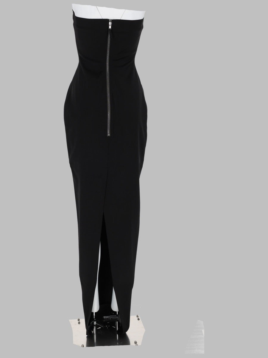 Rick Owens Women's Abito Lungo Bustier Gown Black