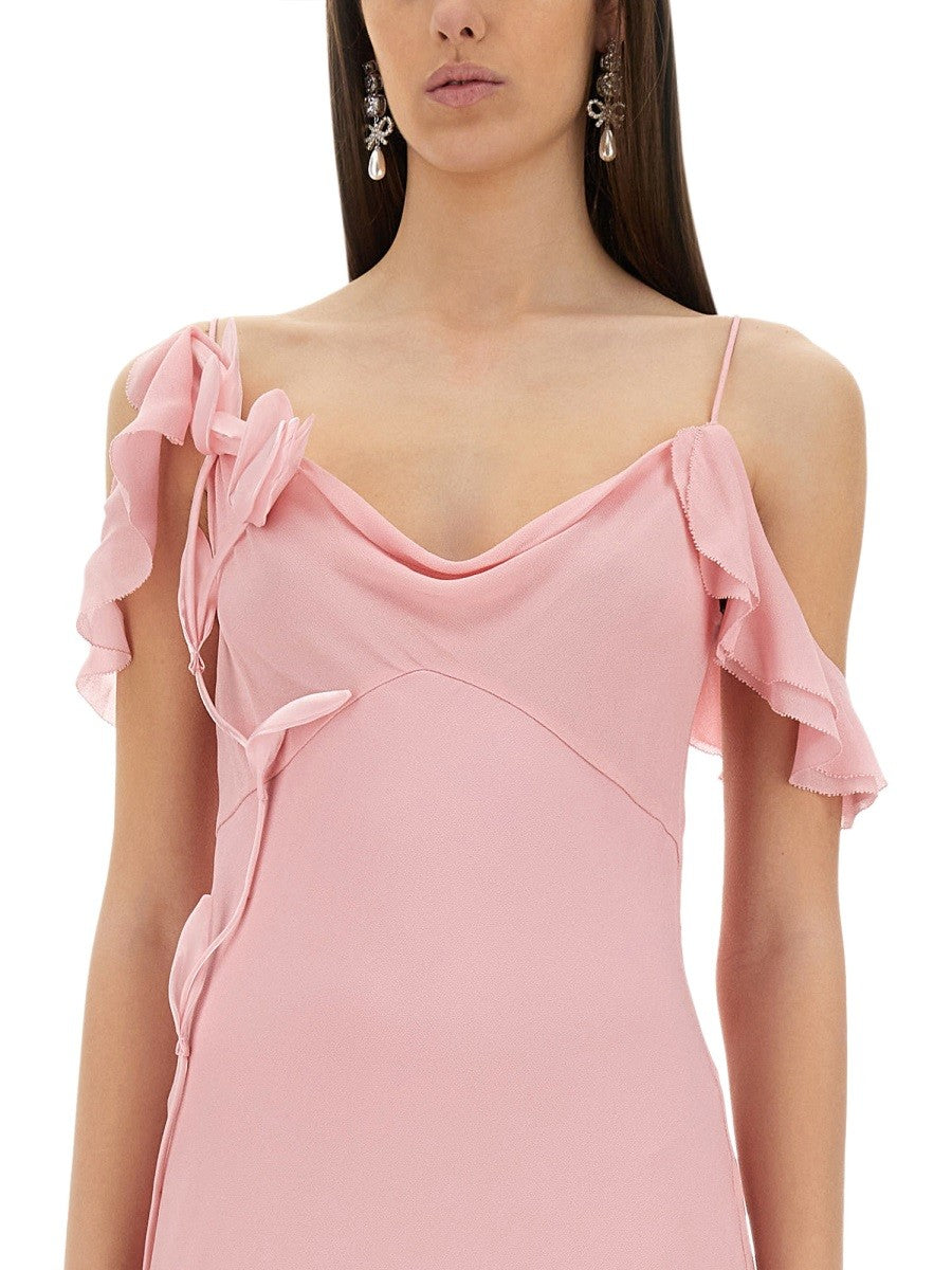 self-portrait Women's Long Dress Blue self-portrait