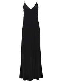 Nude Women's Abito Lungo Con Scollo Black