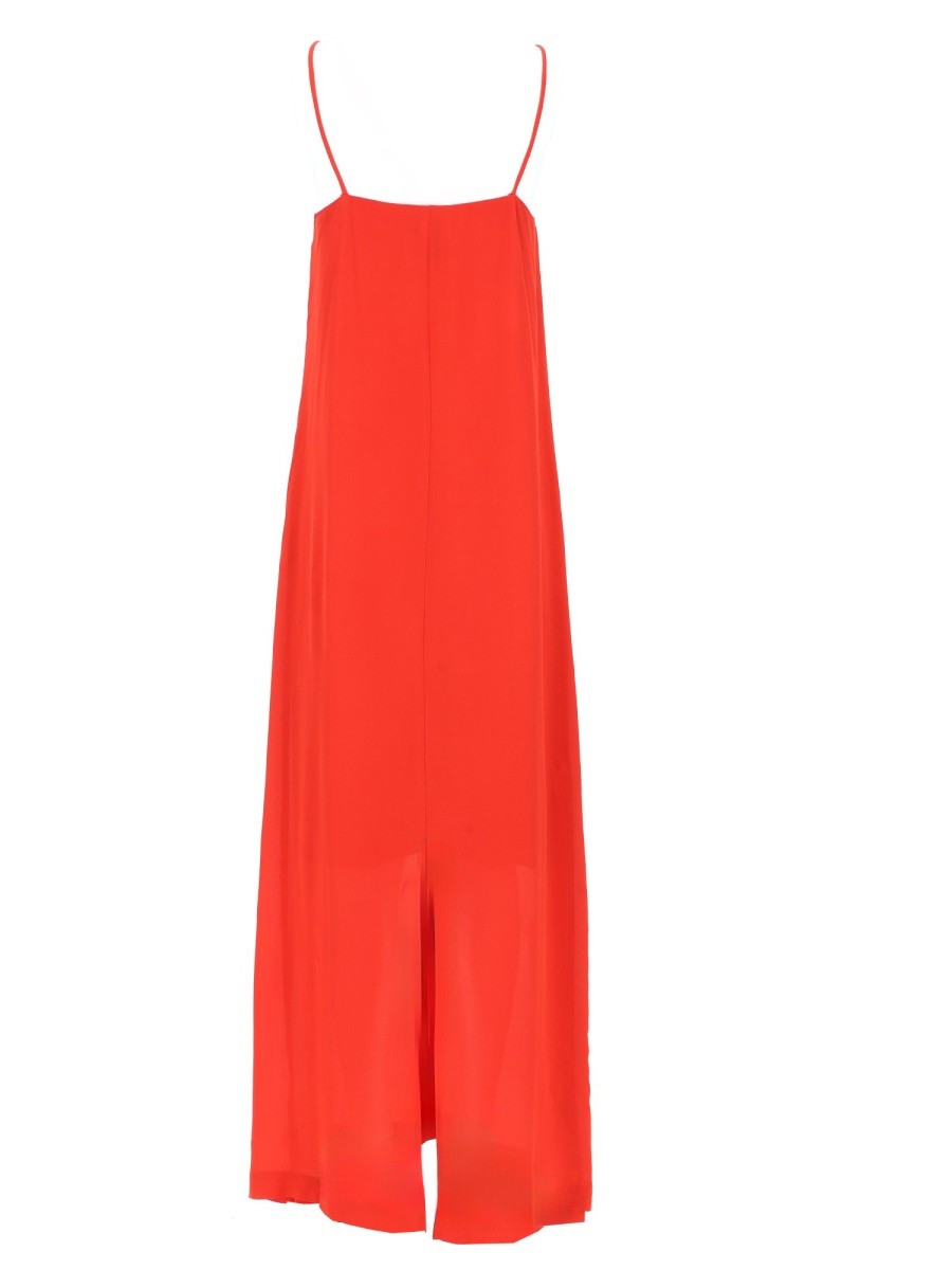 Nude Women's Abito Lungo Con Scollo Red