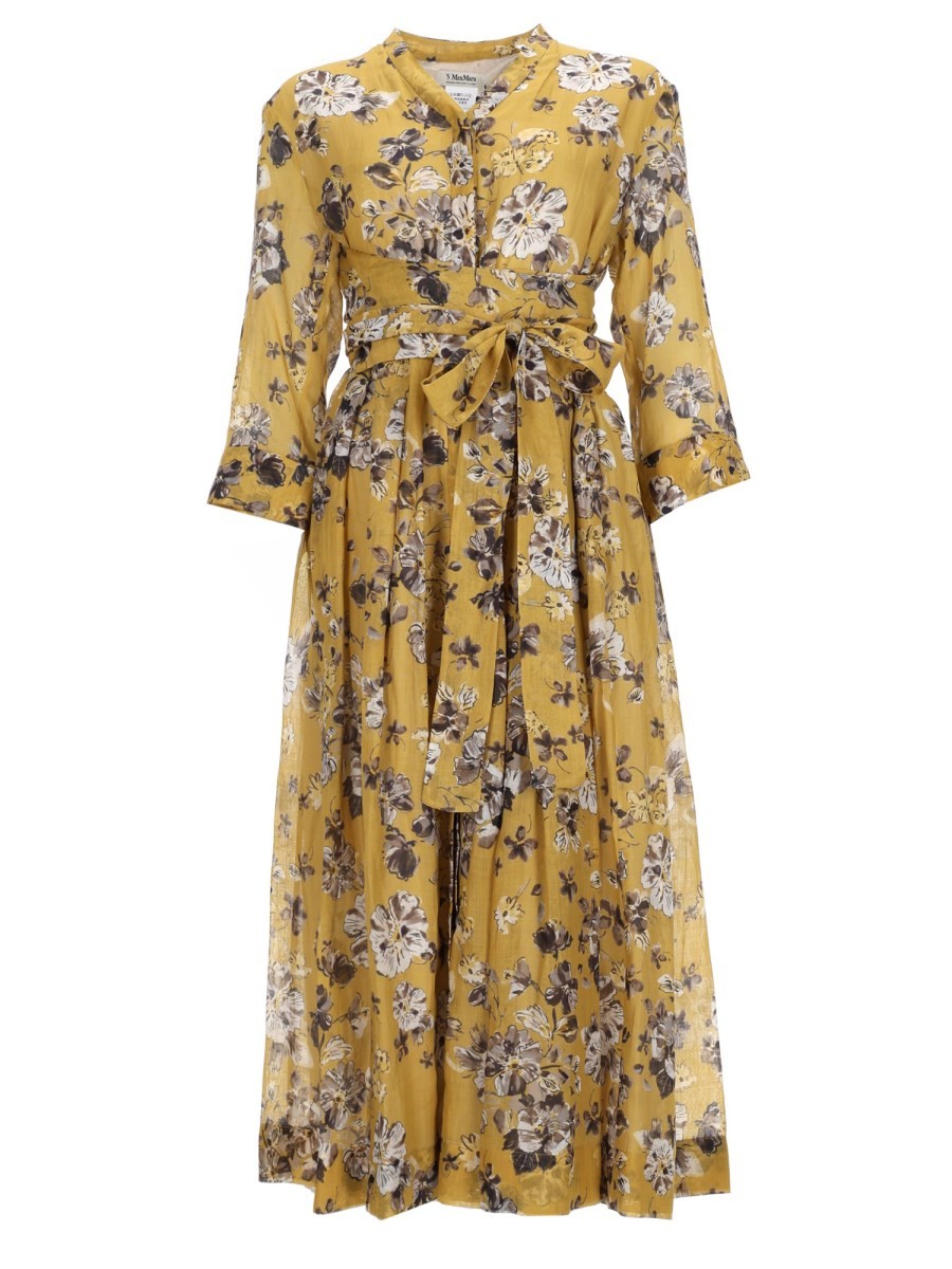 S MAX MARA Women's Abito Lungo Estremo Yellow