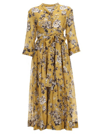 S MAX MARA Women's Abito Lungo Estremo Yellow