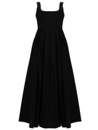 Sportmax Women's Cotton Long Dress Black