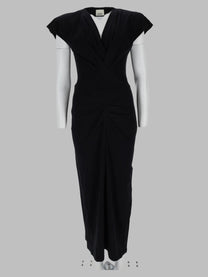 ISABEL MARANT Women's Abito Lungo Nadra Portafoglio Black