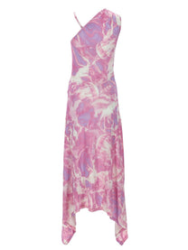 Versace Jeans Couture Women's Abito Lungo Smanicato Con Stampa Blue