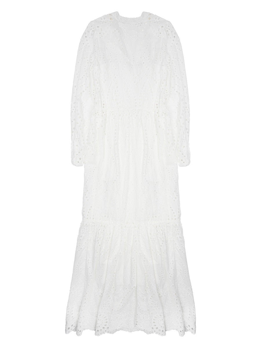 Mc2 Saint Barth Women's Abito Lungo Sylvia White