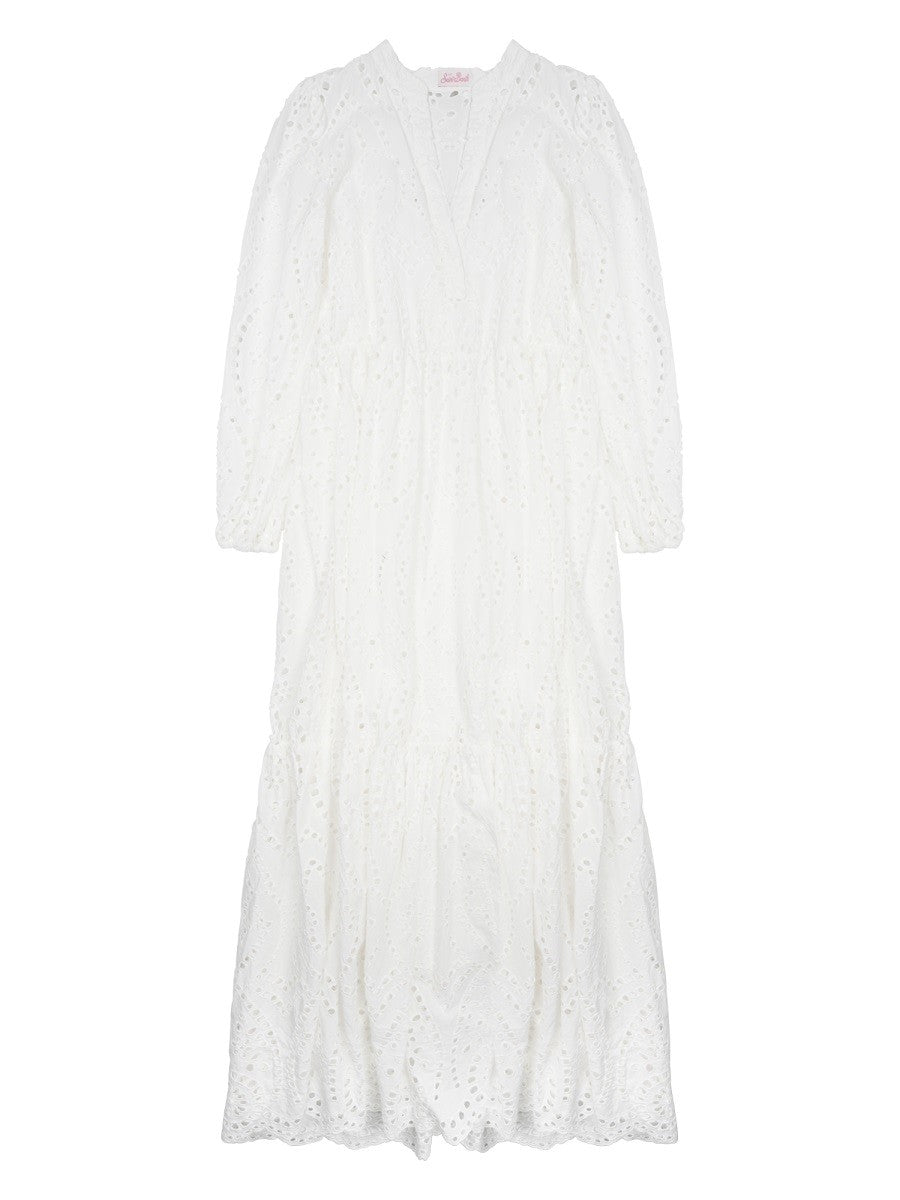 Mc2 Saint Barth Women's Abito Lungo Sylvia White