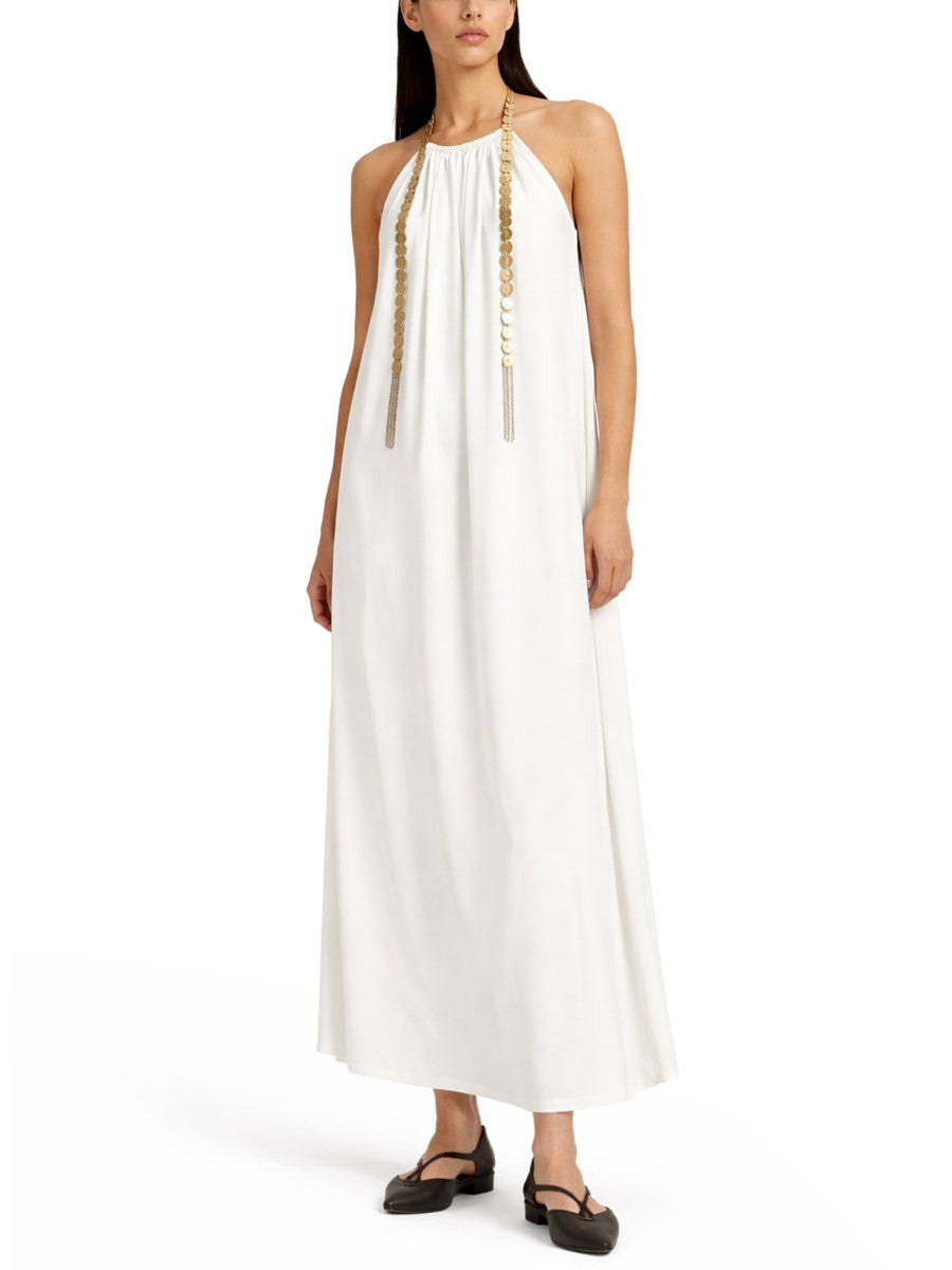 Max Mara Women's Abito Lungo Zuppa White