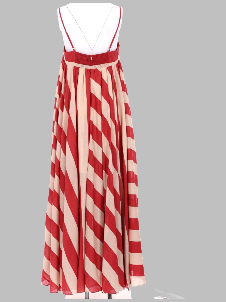 Zimmermann Women's Abito Maxi Righe Roselight Multicolor